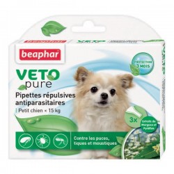Pipettes insectifuges Beaphar pour chien et chiot