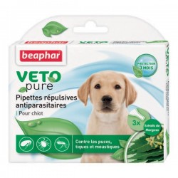 Pipettes insectifuges Beaphar pour chien et chiot