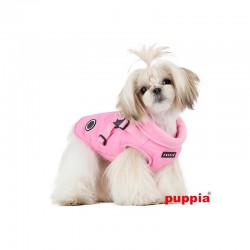 Manteau pour chien rose avec harnais intégré