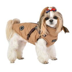 Doudoune pour chien imperméable avec harnais intégré