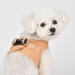 Harnais veste Pinka Mila beige pour chien