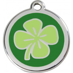 Médaille Trèfle à 4 feuilles pour chien